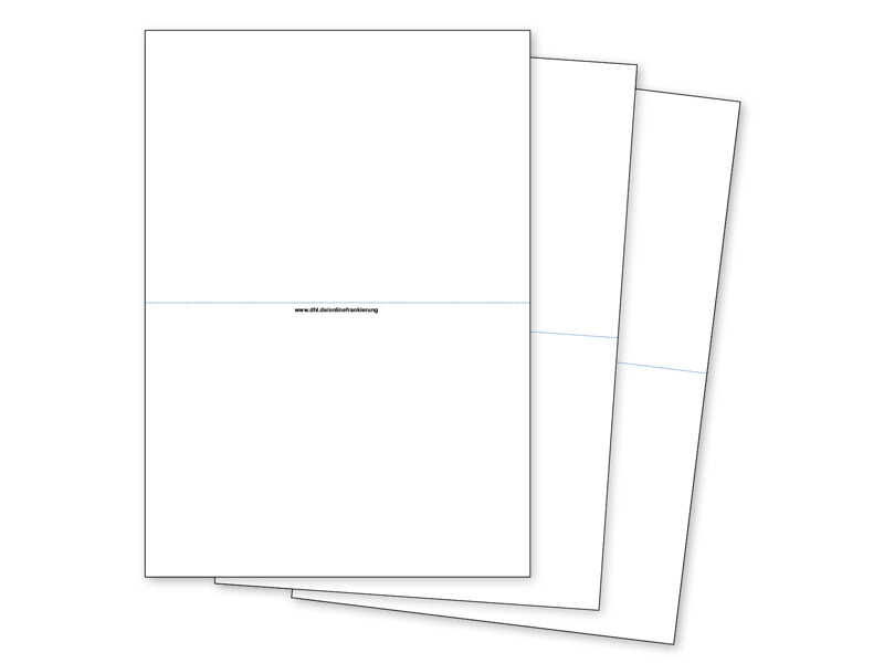 Klebeetiketten für DHL Online Frankierung