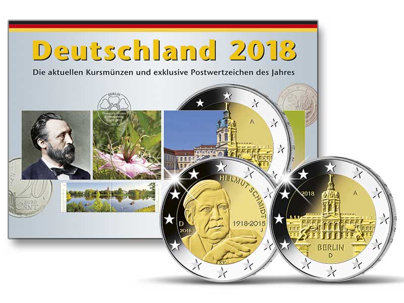 Kursmnzen der Prgesttte Karlsruhe (G) 2018