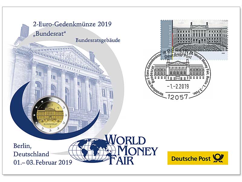 Gedenkbrief World-Money-Fair 2019: "Bundesrat"