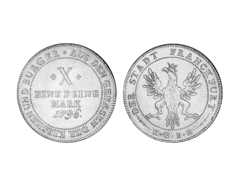 Kontributionstaler Frankfurt 1796