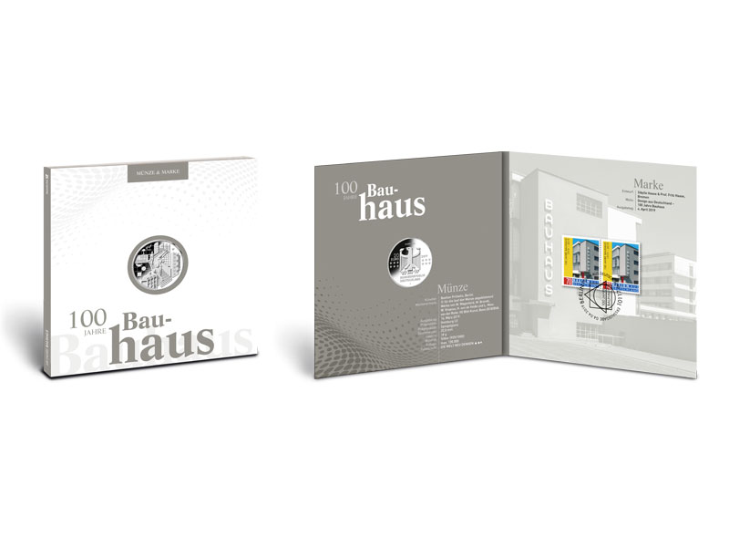 Numisfolder Mnze & Marke: "100 Jahre Bauhaus" 