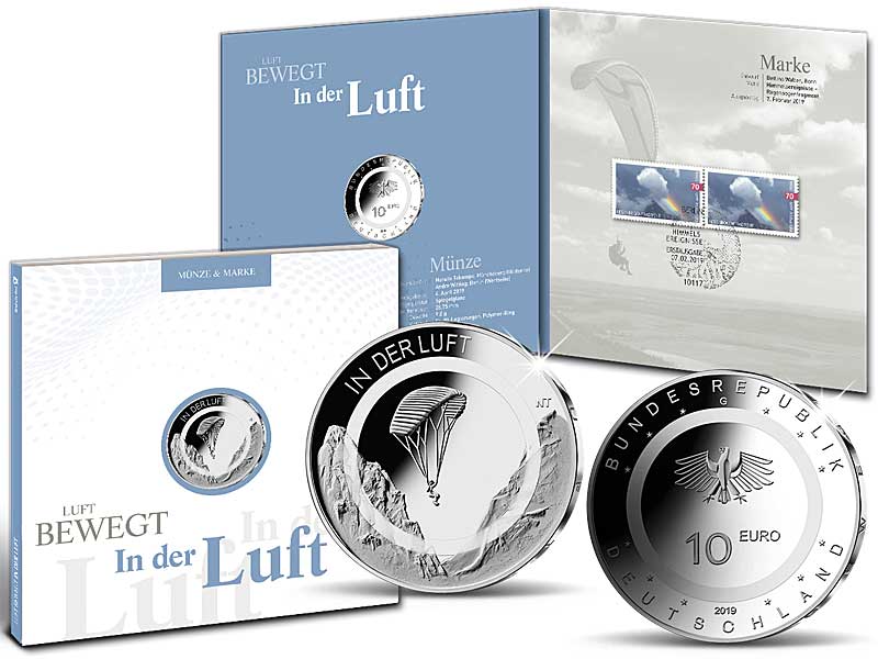Numisfolder Mnze & Marke: "In der Luft"