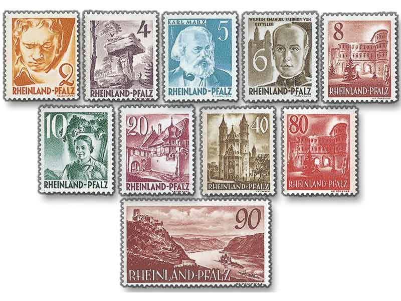 Alliierte Besetzung - Franz. Zone: "Persnlichkeiten und Ansichten III" - Rheinland-Pfalz