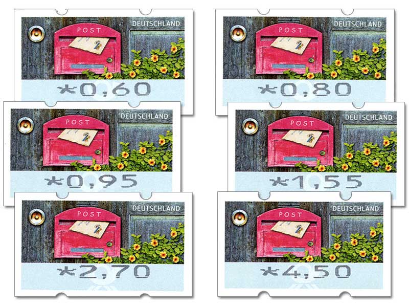 Automatenmarken-Set Tastensatz "Briefe empfangen", 2019