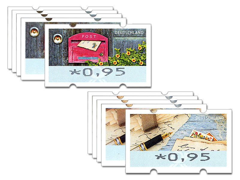 Automatenmarken-10er-Set  0,95 EUR, Motivgemischt, 2019