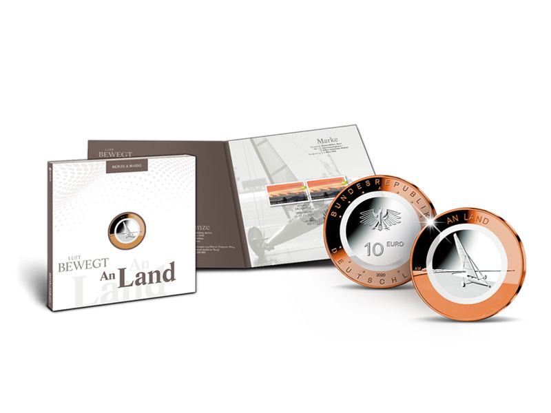 Numisfolder Mnze & Marke: "An Land" 
