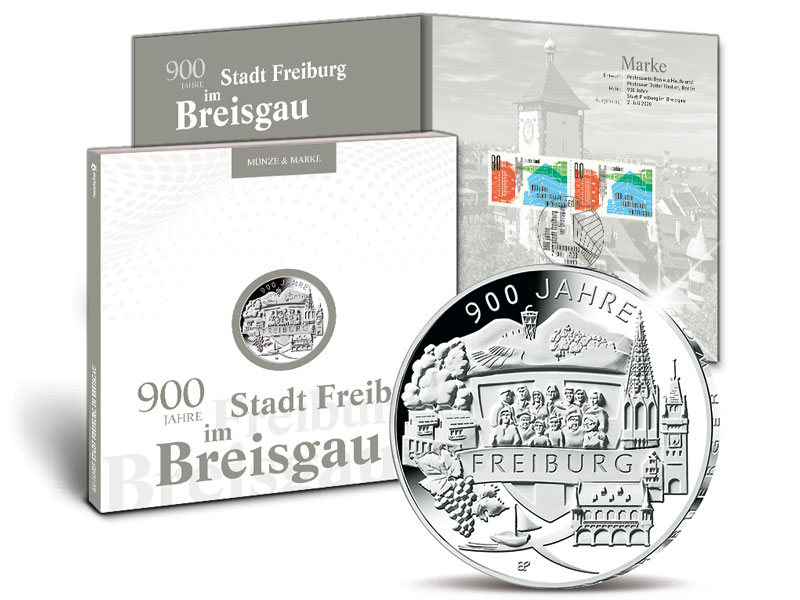 Numisfolder Mnze & Marke: "900 Jahre Freiburg"