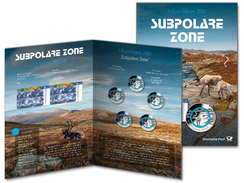 Numiskarte "Subpolare Zone", Spiegelglanz