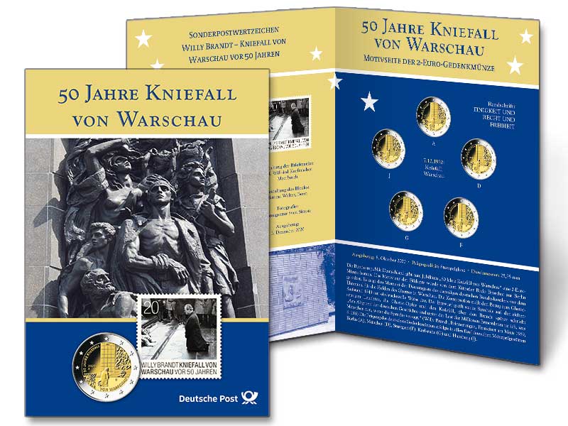 Gedenkblatt "50 Jahre Kniefall von Warschau"