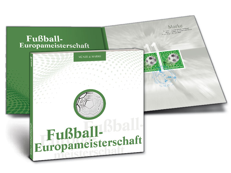 Numisfolder Mnze & Marke: "Fuball-Europameisterschaft"