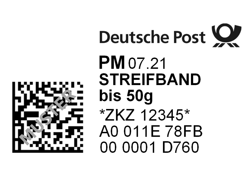 Bild STREIFBANDZEITUNG bis 50 g - Marke