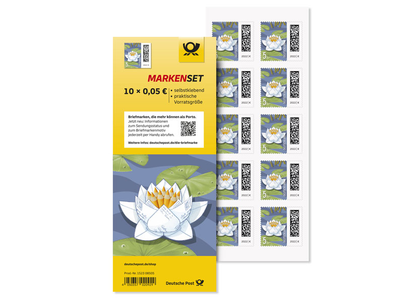 Markenset Seebriefrose, Briefmarke zu 0,05 EUR, 10er-Set