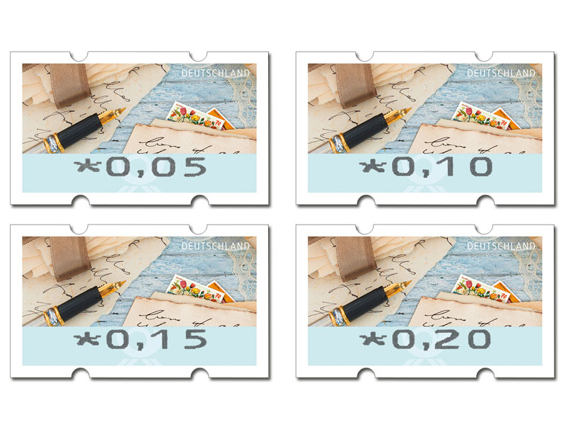 Automatenmarken-Set Ergänzungssatz "Briefe schreiben", 2022