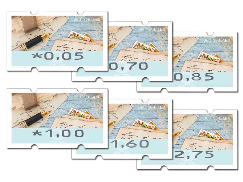 Automatenmarken-Set Tastensatz "Briefe schreiben", 2022