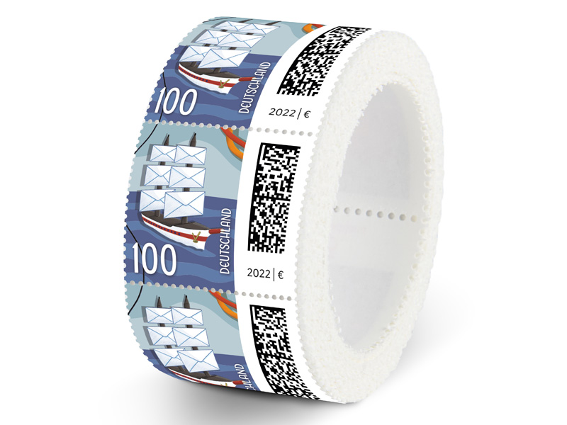 Briefsegler, Briefmarke zu 1,00 EUR, 200er-Rolle