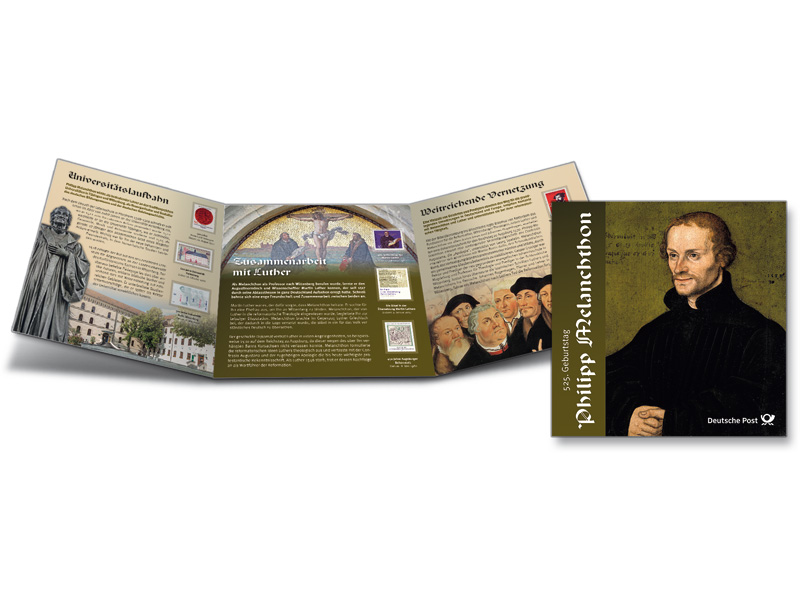 Schmuckblatt "525. Geburtstag Philipp Melanchthon"