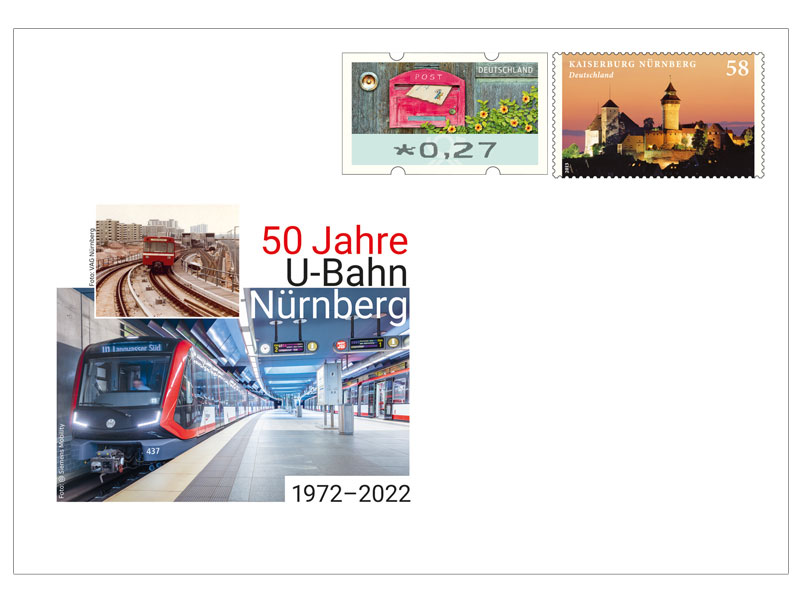 Gedenkbriefumschlag "50 Jahre Nrnberger U-Bahn"