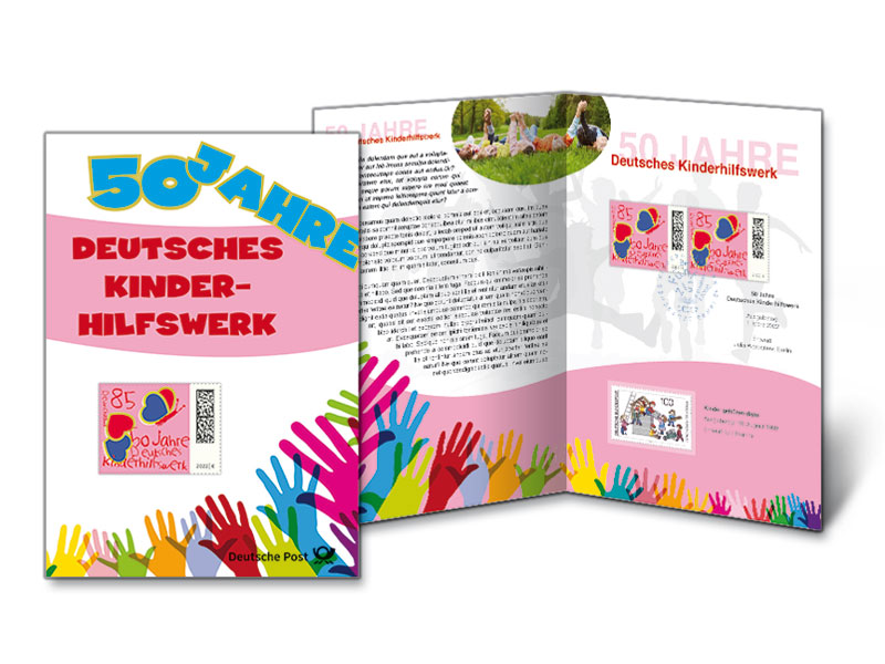 Erinnerungsblatt "50 Jahre Deutsches Kinderhilfswerk"