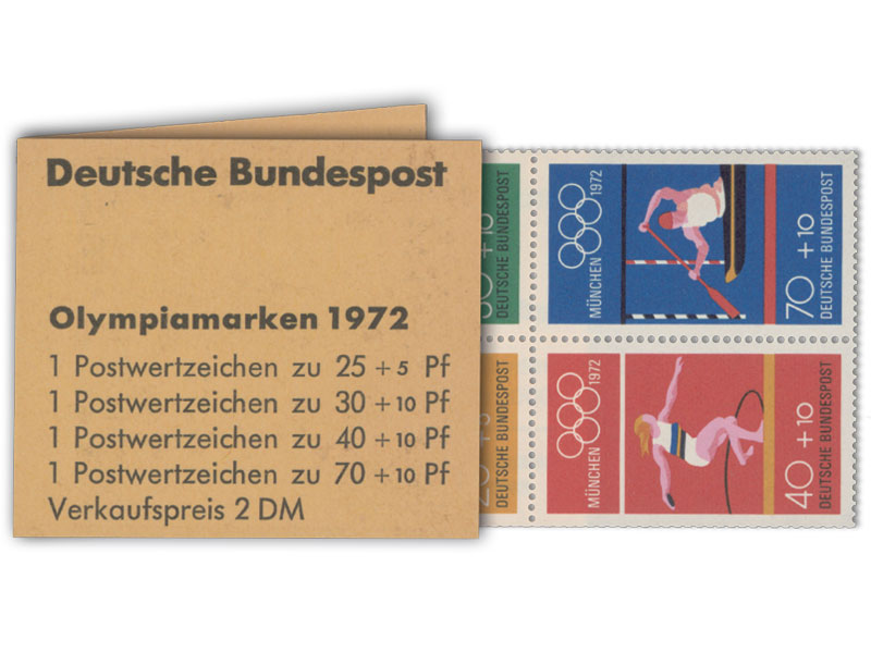 BRD: Markenheftchen "Olympische Sommerspiele München 1972"