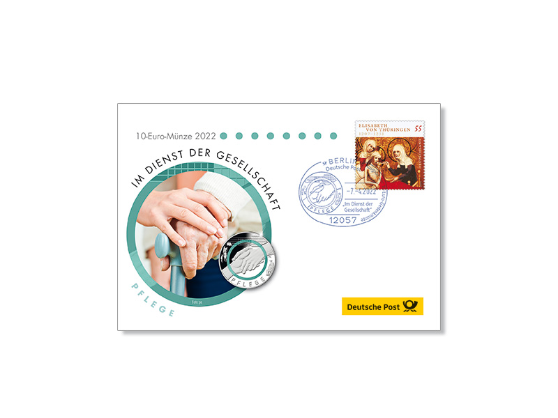 Numisbrief 10-Euro "Pflege"