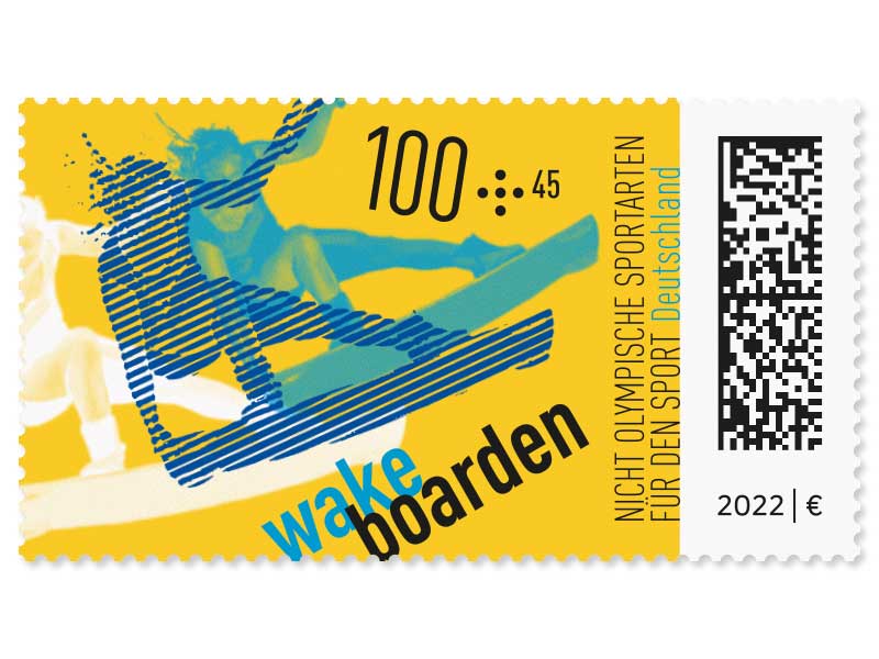 Nicht Olympische Sportarten - "Wakeboarden", Briefmarke zu 1,00 + 0,45 EUR, 10er-Bogen