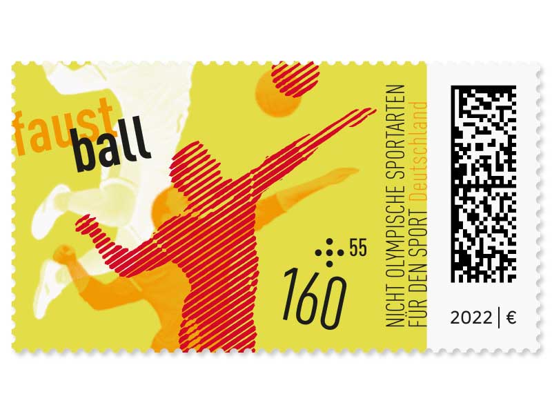 Nicht Olympische Sportarten - "Faustball", Briefmarke zu 1,60 + 0,55 EUR, 10er-Bogen