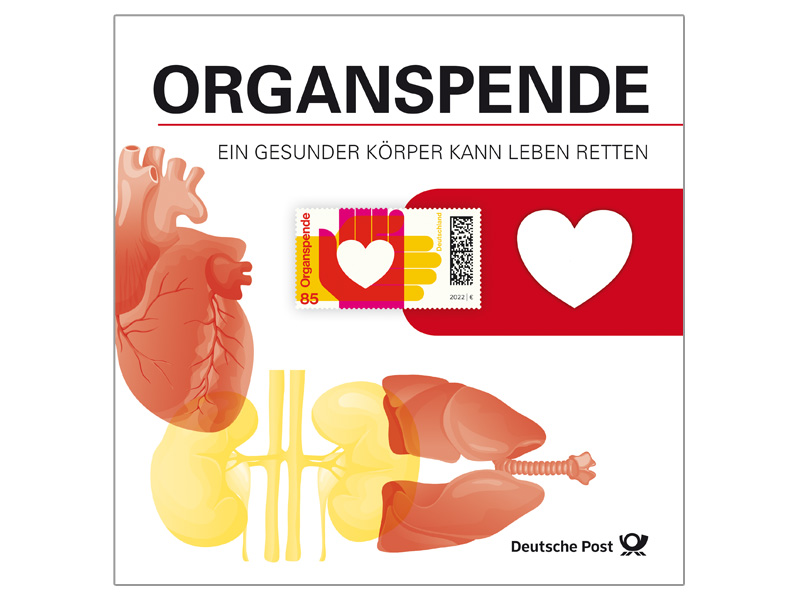 Schmuckblatt "Organspende"
