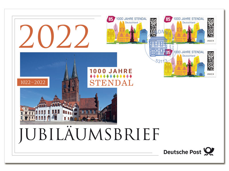 Jubiläumsbrief 1000 Jahre Stendal 2022