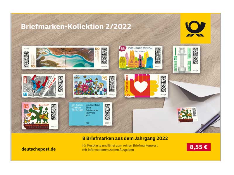 Steckkarte: "Briefmarken-Kollektion 2/2022"