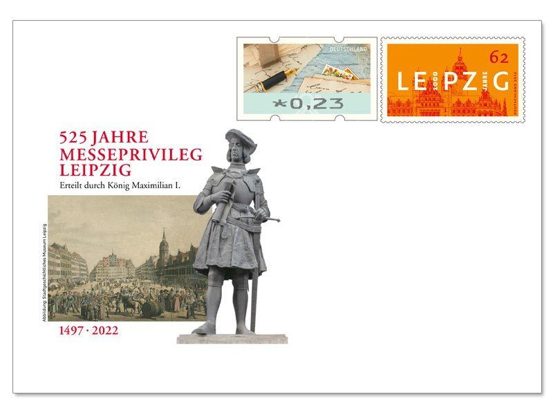 Gedenkbriefumschlag 525 Jahre Messeprivileg Leipzig