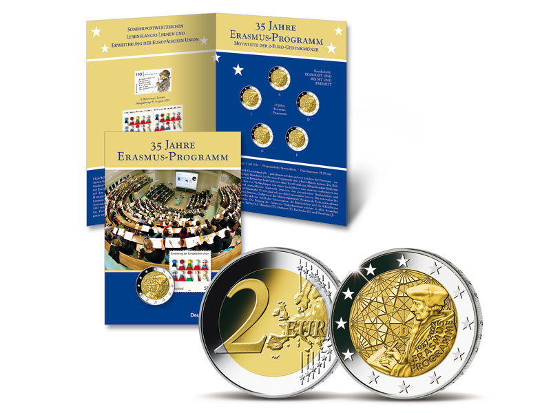Gedenkblatt 35 Jahre Erasmus-Programm