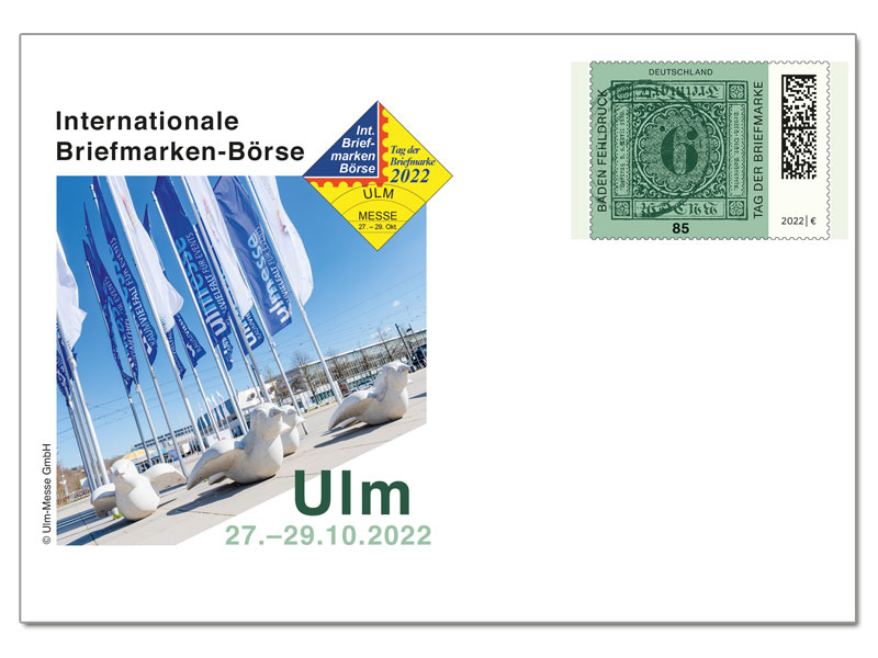 Messeganzsache "Internationale Briefmarken-Brse Ulm" 2022
