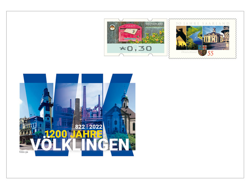 Gedenkganzsache "1200 Jahre Vlklingen"