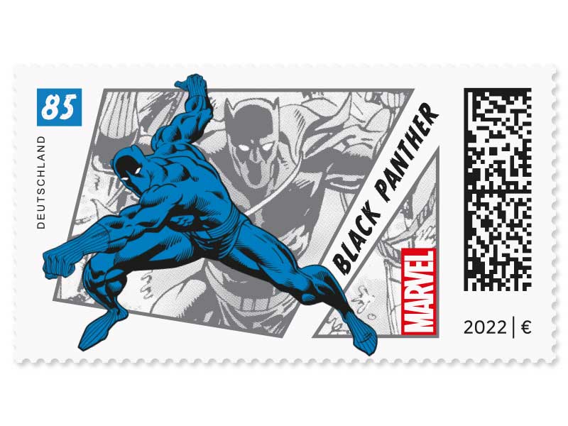 Black Panther, Briefmarke zu 0,85 EUR, 10er-Bogen