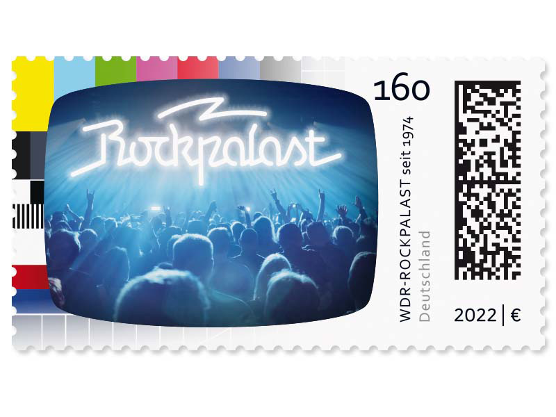 Rockpalast, Briefmarke zu 1,60 EUR, 10er-Bogen