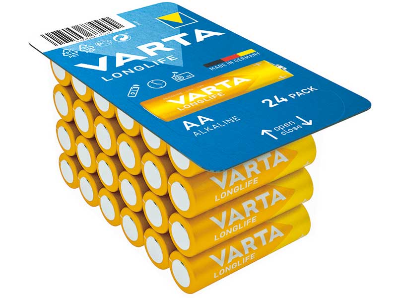 Batterien AA Longlife Varta - 24er Box