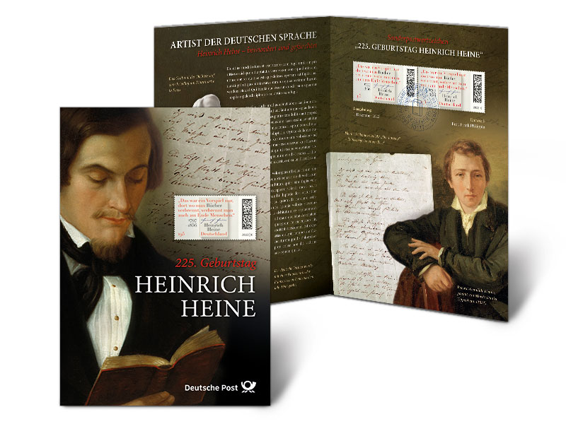 Erinnerungsblatt 225. Geburtstag Heinrich Heine