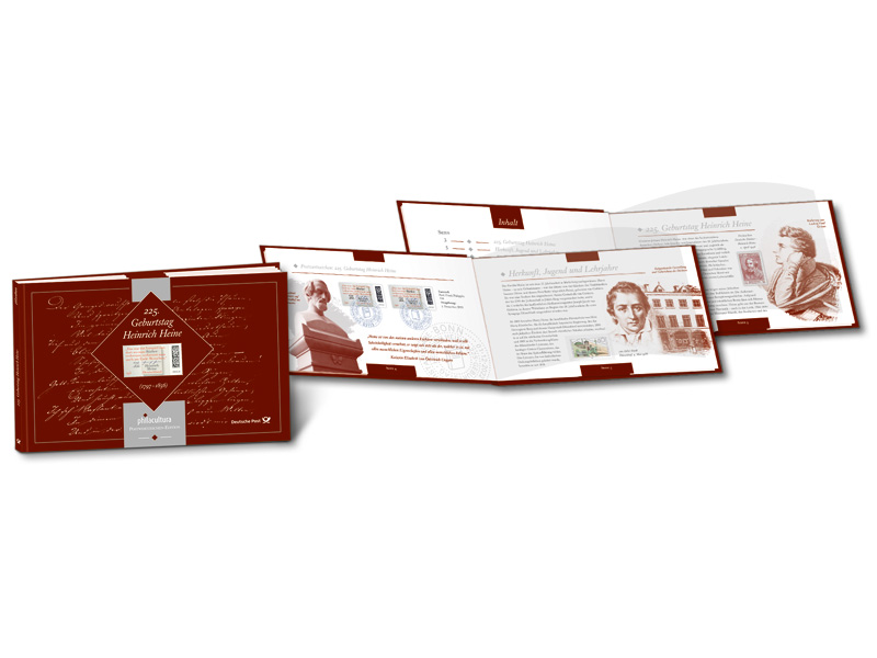 Booklet "philacultura" - 225. Geburtstag Heinrich Heine