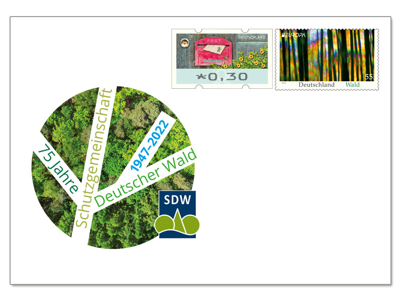 Gedenkganzsache 75 Jahre Schutzgemeinschaft Deutscher Wald