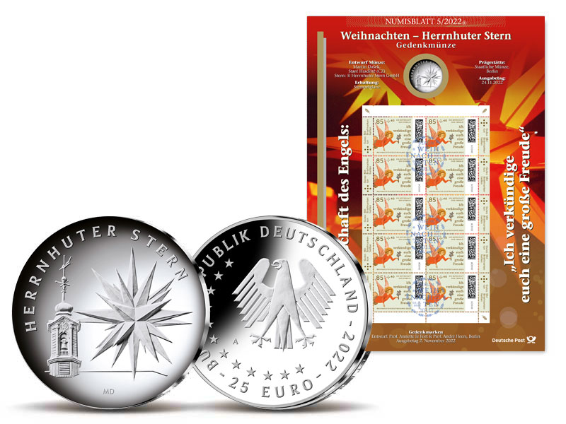 Numisblatt "Herrnhuter Stern"