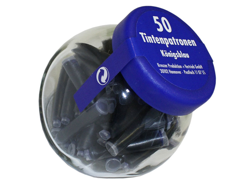 Bild Tintenpatronen blau 50 Stck im Glas