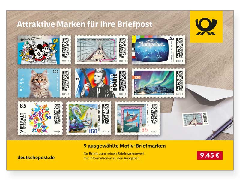 Steckkarte "Attraktive Marken fr Ihre Briefpost"