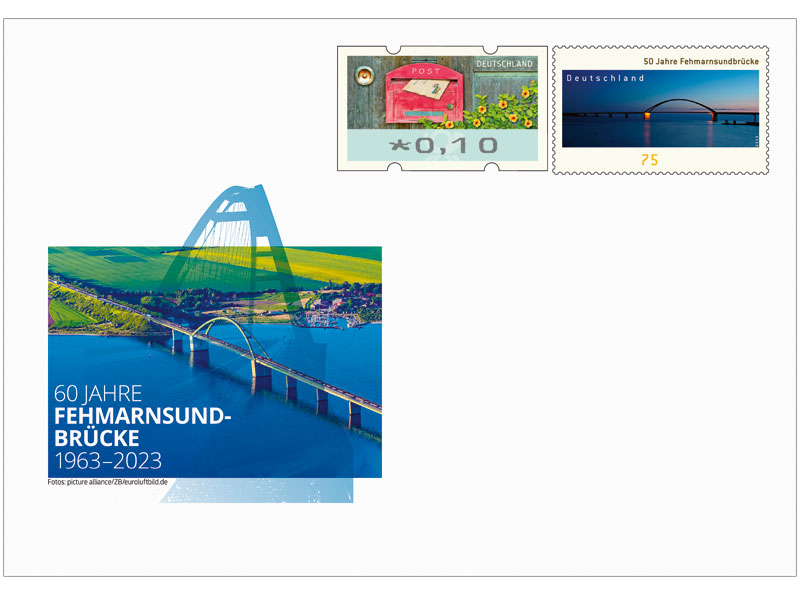 Gedenkbriefumschlag "60 Jahre Fehmarnsundbrcke"