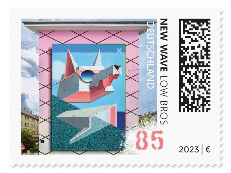 LOW BROS - New Wave, Briefmarke zu 0,85 EUR, 10er-Bogen