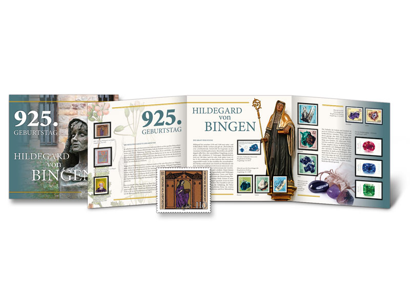 Schmuckblatt "925. Geburtstag Hildegard von Bingen"