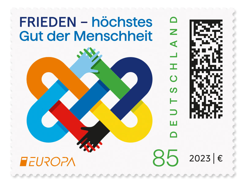 FRIEDEN - hchstes Gut der Menschheit, Briefmarke zu 0,85 EUR, 10er-Bogen