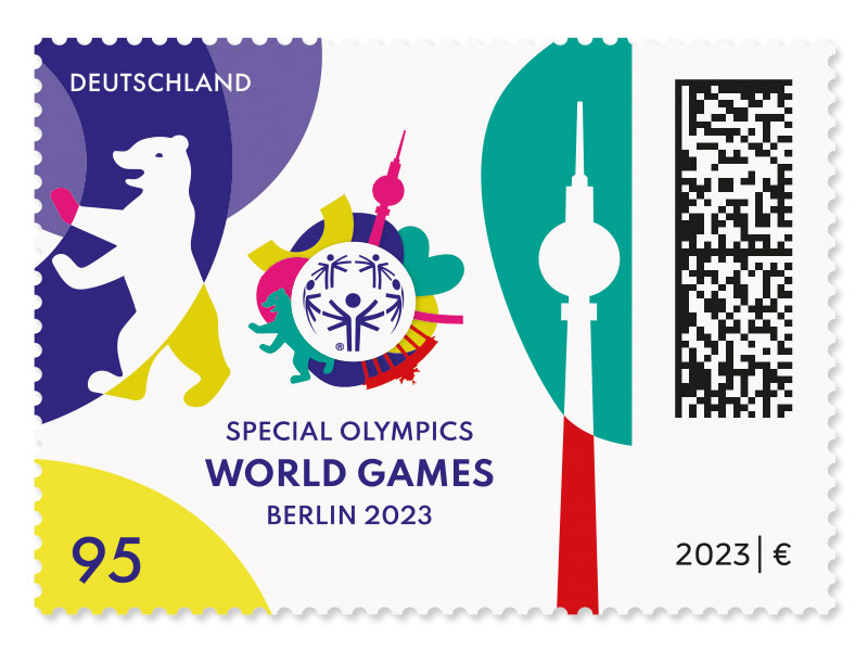 Special Olympics World Games Berlin 2023, Briefmarke zu 0,95 EUR, 10er-Bogen
