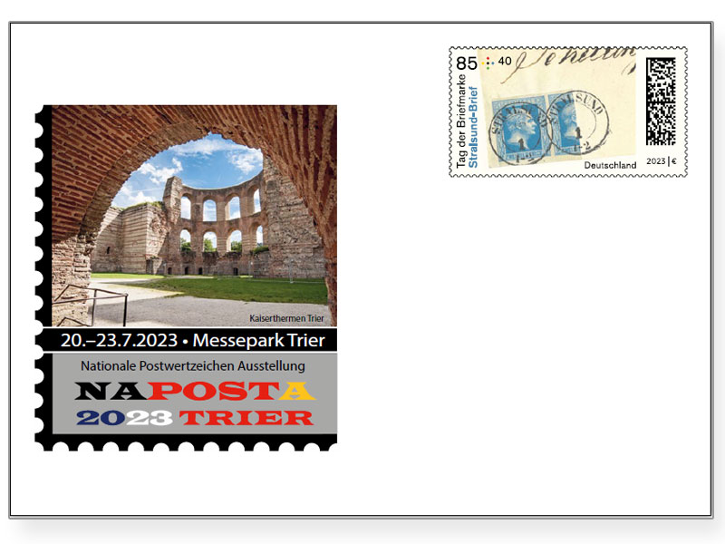 Messebriefumschlag "NAPOSTA 2023 TRIER" 