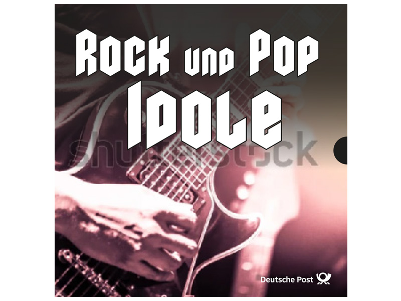 Schmuckblatt "Rock und Pop Idole"