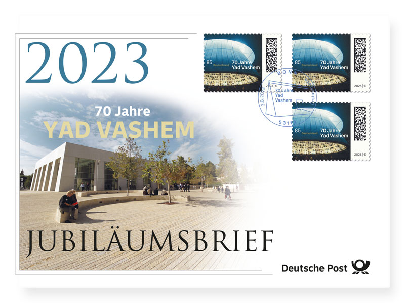 Jubilumsbrief "70 Jahre Yad Vashem"